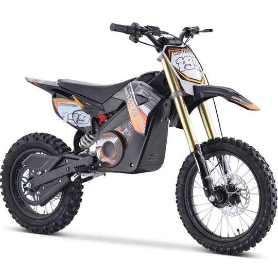 Mototec Electric Dirt Bikes Orange MotoTec 1500w 48v Pro Electric Dirt Bike