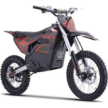 Load image into Gallery viewer, Mototec Electric Dirt Bikes Red NEW!  MotoTec 72V Pro Electric Dirt Bike 5000w Lithium, 30Ah, brushless, front and rear suspension and hydraulic brakes, bluetooth - 100% Financing Available!  In Stock Now for Limited Time!