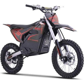 Mototec Electric Dirt Bikes Red NEW!  MotoTec 72V Pro Electric Dirt Bike 5000w Lithium, 30Ah, brushless, front and rear suspension and hydraulic brakes, bluetooth - 100% Financing Available!  In Stock Now for Limited Time!