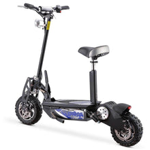 Load image into Gallery viewer, MotoTec Chaos 2000w 60v Folding Electric Scooter Black - 11-inch all terrain tires, headlight - Financing Available