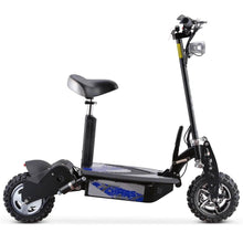 Load image into Gallery viewer, MotoTec Chaos 2000w 60v Folding Electric Scooter Black - 11-inch all terrain tires, headlight - Financing Available