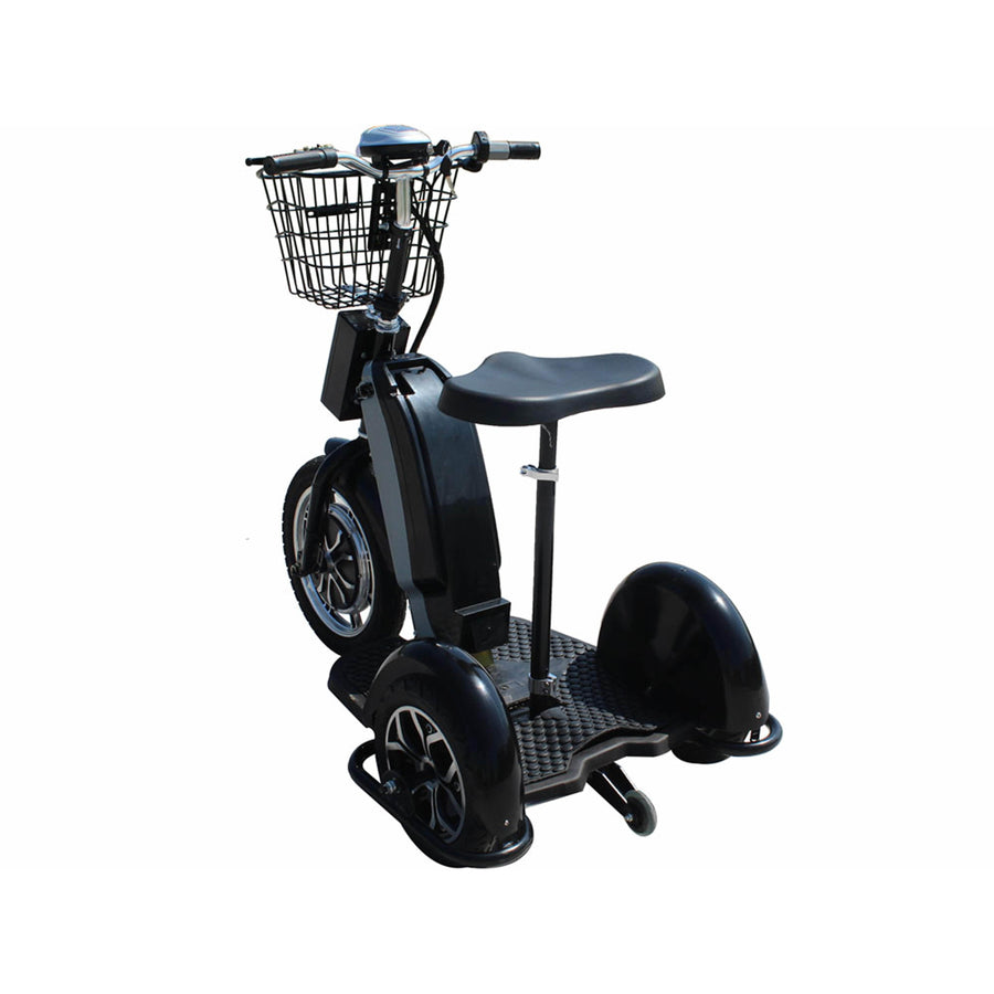 MotoTec Electric Trike 48v 800w, 3-wheel scooter with basket