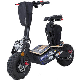 MotoTec Mad 48v 1600w Fat Tire Electric Scooter - Hub motor, Bamboo deck