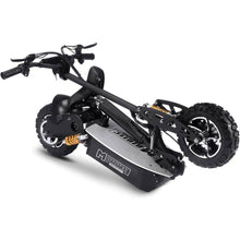 Load image into Gallery viewer, MotoTec 2000w 48v Folding Electric Scooter Black - 11-inch all terrain tires, quick release seat