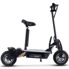 Load image into Gallery viewer, MotoTec 2000w 48v Folding Electric Scooter Black - 11-inch all terrain tires, quick release seat