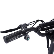 Load image into Gallery viewer, MotoTec 2000w 48v Folding Electric Scooter Black - 11-inch all terrain tires, quick release seat