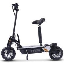 Load image into Gallery viewer, MotoTec 2000w 48v Folding Electric Scooter Black - 11-inch all terrain tires, quick release seat