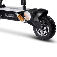 Load image into Gallery viewer, MotoTec 2000w 48v Folding Electric Scooter Black - 11-inch all terrain tires, quick release seat
