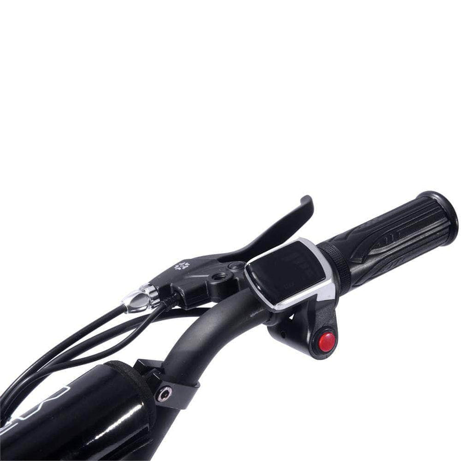 MotoTec 2000w 48v Folding Electric Scooter Black - 11-inch all terrain tires, quick release seat