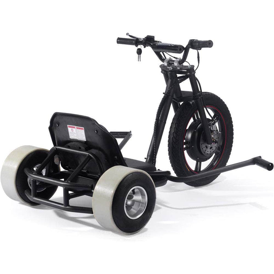 MotoTec Drifter 48v 800w Electric Trike Lithium - brushless hub motor