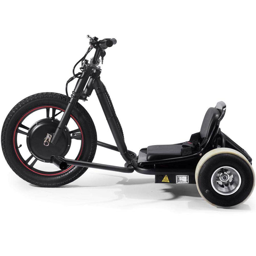 MotoTec Drifter 48v 800w Electric Trike Lithium - brushless hub motor