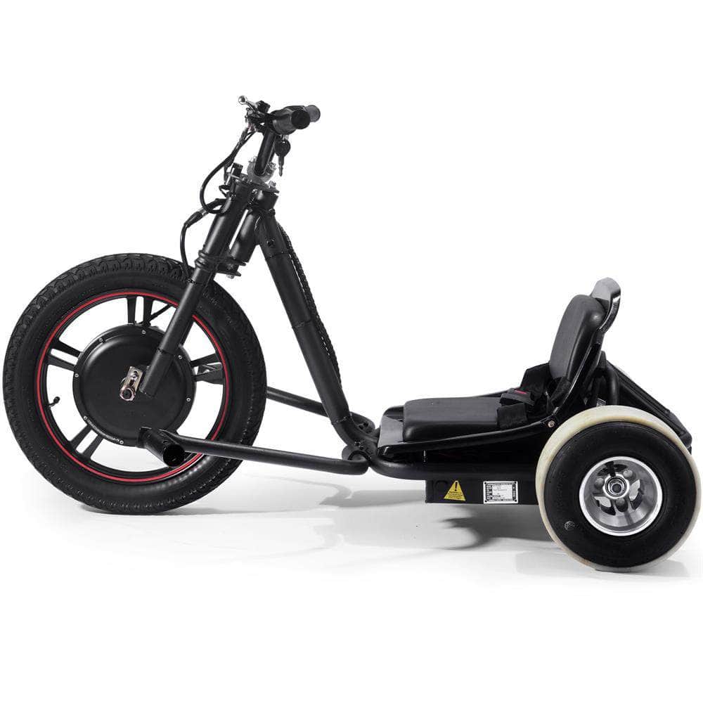 MotoTec Drifter 48v 800w Electric Trike Lithium - brushless hub motor