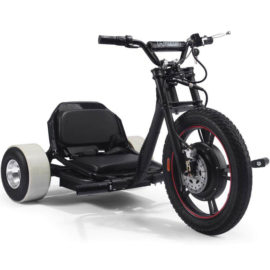 MotoTec Drifter 48v 800w Electric Trike Lithium - brushless hub motor
