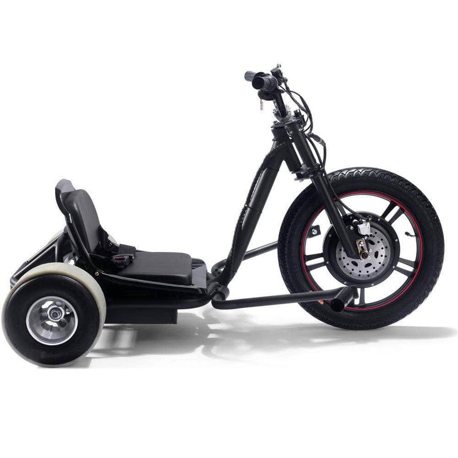 MotoTec Drifter 48v 800w Electric Trike Lithium - brushless hub motor