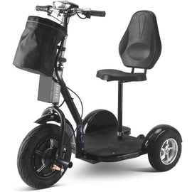 MotoTec Electric Trike 48v 1000w Lithium, 3-wheel scooter, brushless hub motor, removable seat with backrest, basket