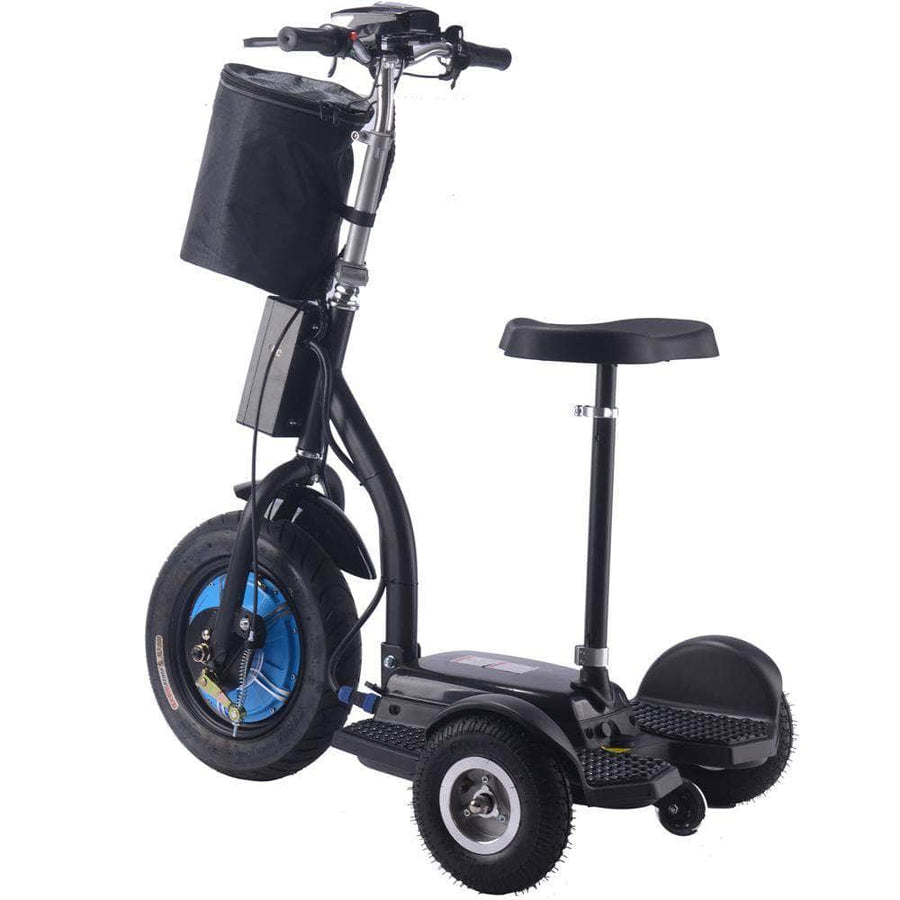 MotoTec Electric Trike 48v 750w Lithium, 3-wheel scooter, brushless hub motor, basket
