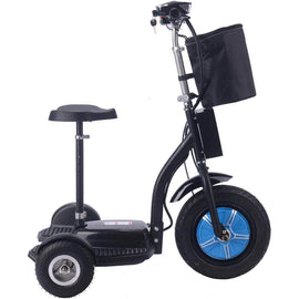 MotoTec Electric Trike 48v 750w Lithium, 3-wheel scooter, brushless hub motor, basket