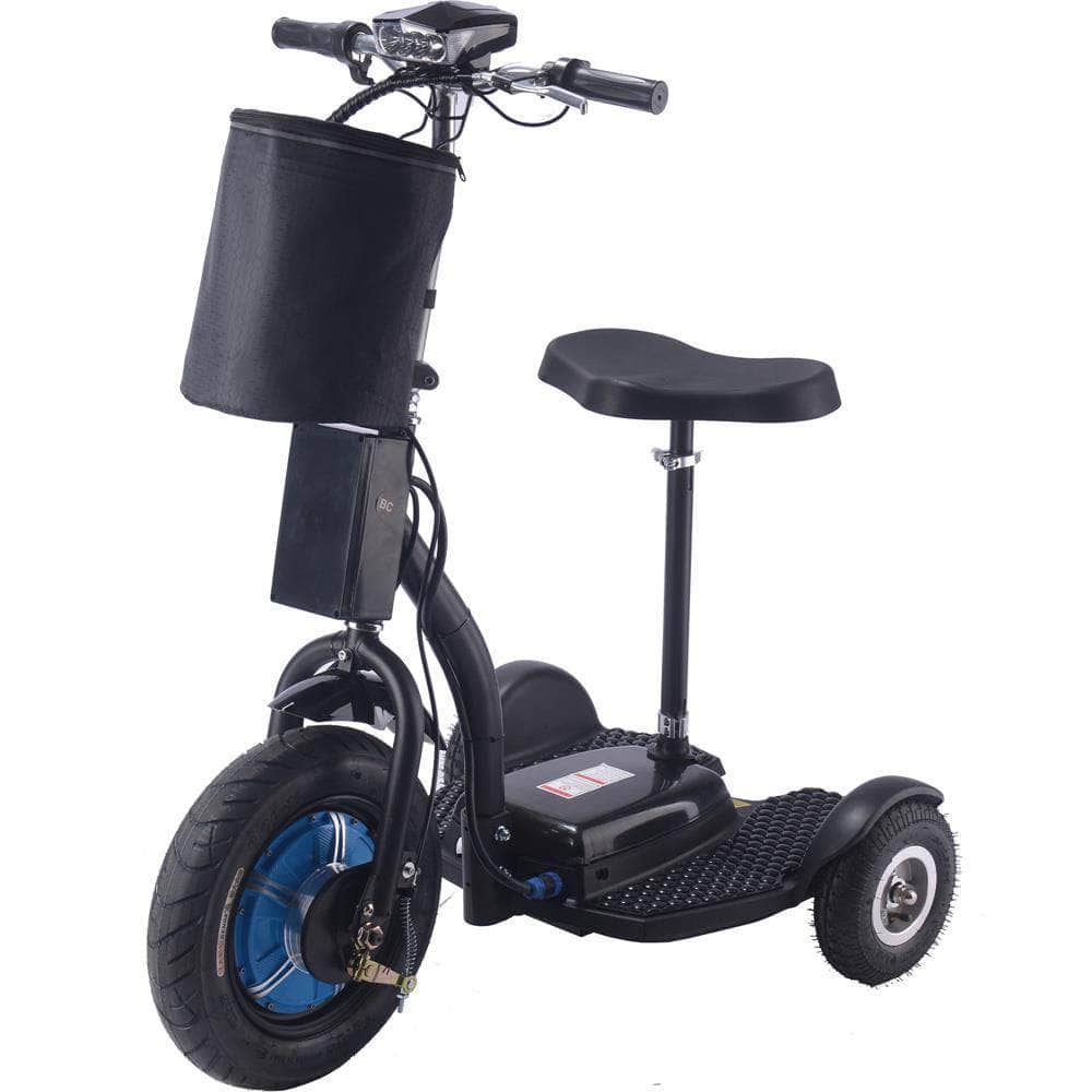 MotoTec Electric Trike 48v 750w Lithium, 3-wheel scooter, brushless hub motor, basket
