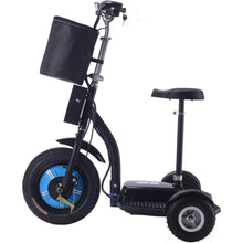 MotoTec Electric Trike 48v 750w Lithium, 3-wheel scooter, brushless hub motor, basket