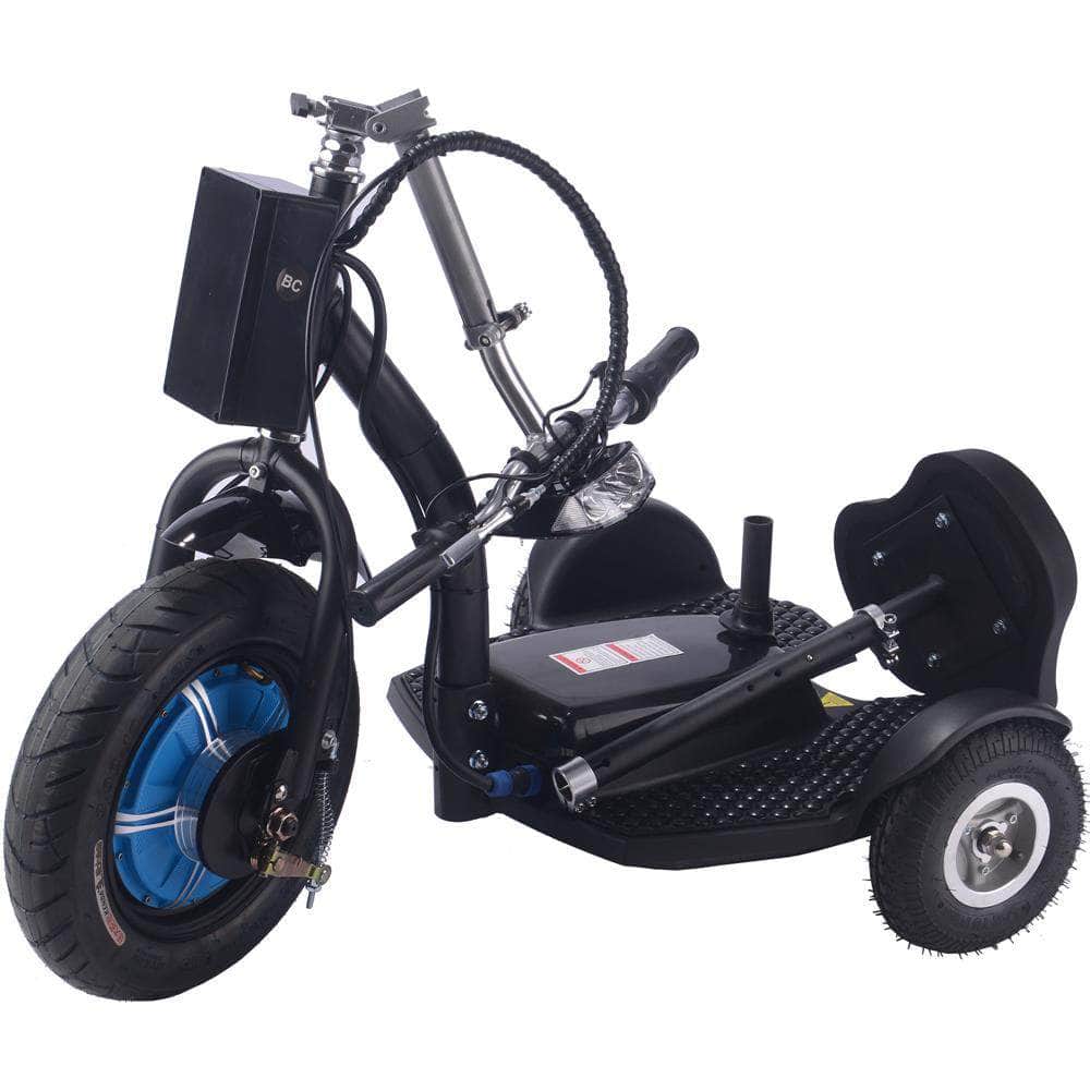 MotoTec Electric Trike 48v 750w Lithium, 3-wheel scooter, brushless hub motor, basket