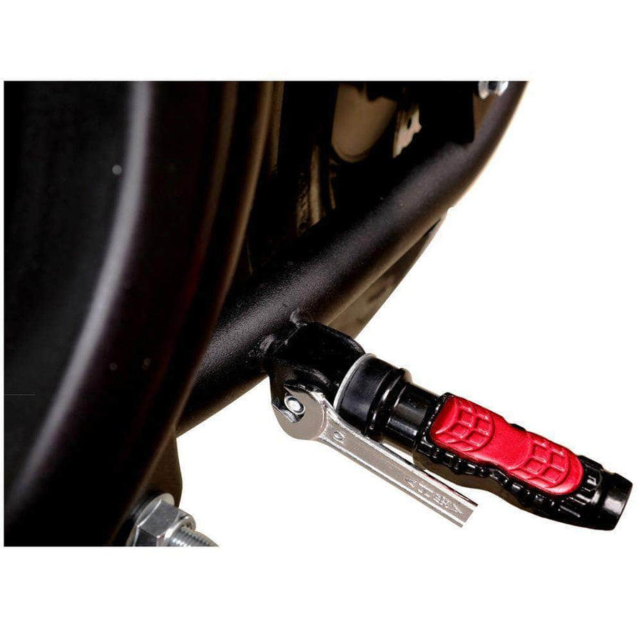 MotoTec Knockout 60v 2000w 36 Ah Fat Tire Electric Scooter - rear hub motor, 2-seater with backrest, under seat storage