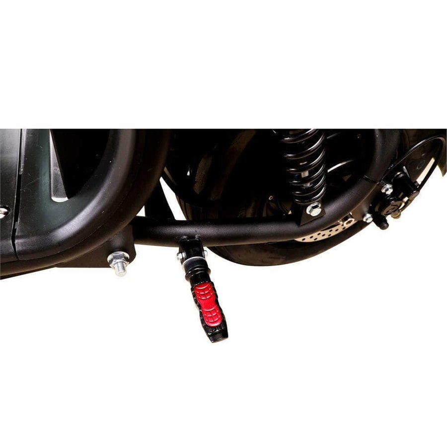 MotoTec Knockout 60v 2000w 36 Ah Fat Tire Electric Scooter - rear hub motor, 2-seater with backrest, under seat storage