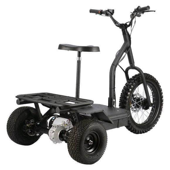 MOTOTEC 48V 1200W ELECTRIC TRIKE, 3-wheel electric scooter with seat and carrying rack!