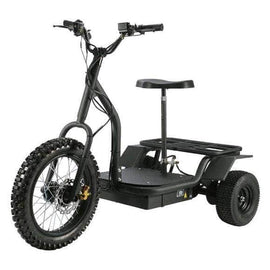 MOTOTEC 48V 1200W ELECTRIC TRIKE, 3-wheel electric scooter with seat and carrying rack!