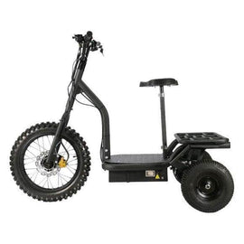 MOTOTEC 48V 1200W ELECTRIC TRIKE, 3-wheel electric scooter with seat and carrying rack!