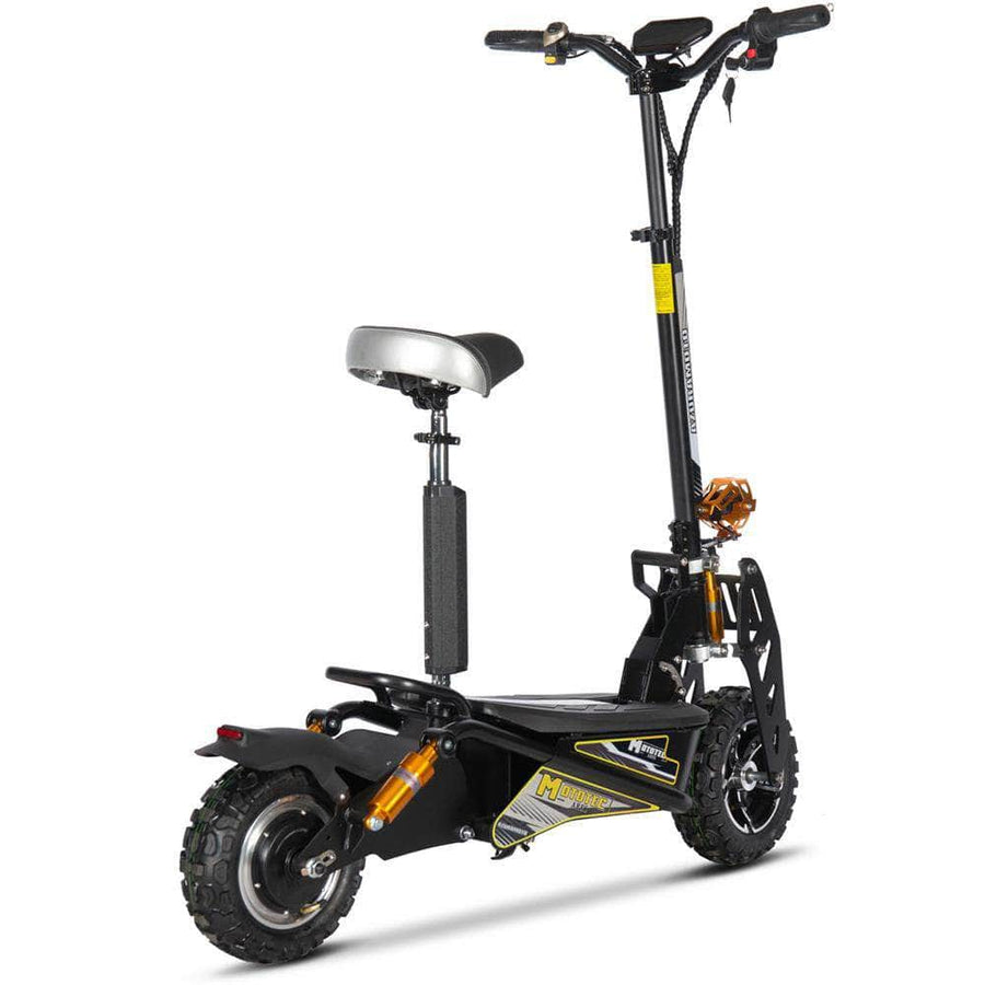 MotoTec Ares 48v 1600w Foldable Electric Scooter with removable seat
