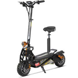 MotoTec Ares 48v 1600w Foldable Electric Scooter with removable seat