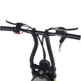 MOTOTEC Diablo 48v 1000w Lithium Fat Tire Electric Scooter - rear hub motor, large street tires