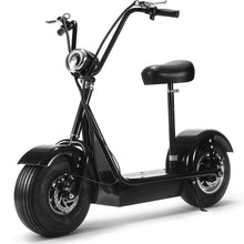 MotoTec FatBoy 48v 800w Electric Scooter - hub motor, wide saddle seat, fat tire