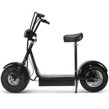 MotoTec FatBoy 48v 800w Electric Scooter - hub motor, wide saddle seat, fat tire