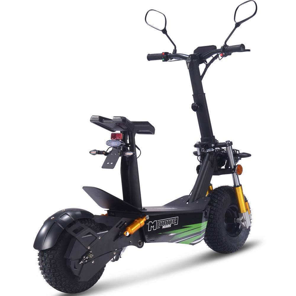 MotoTec Mars 60v 3500w Electric Scooter - fat tire, dual headlights, full suspension