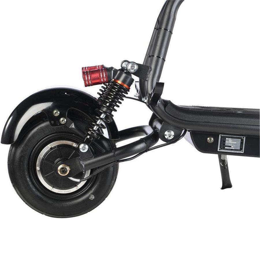 MotoTec Mini Fat Tire 48V 500w Electric Scooter - 10.4Ah, 2-Seater, headlight