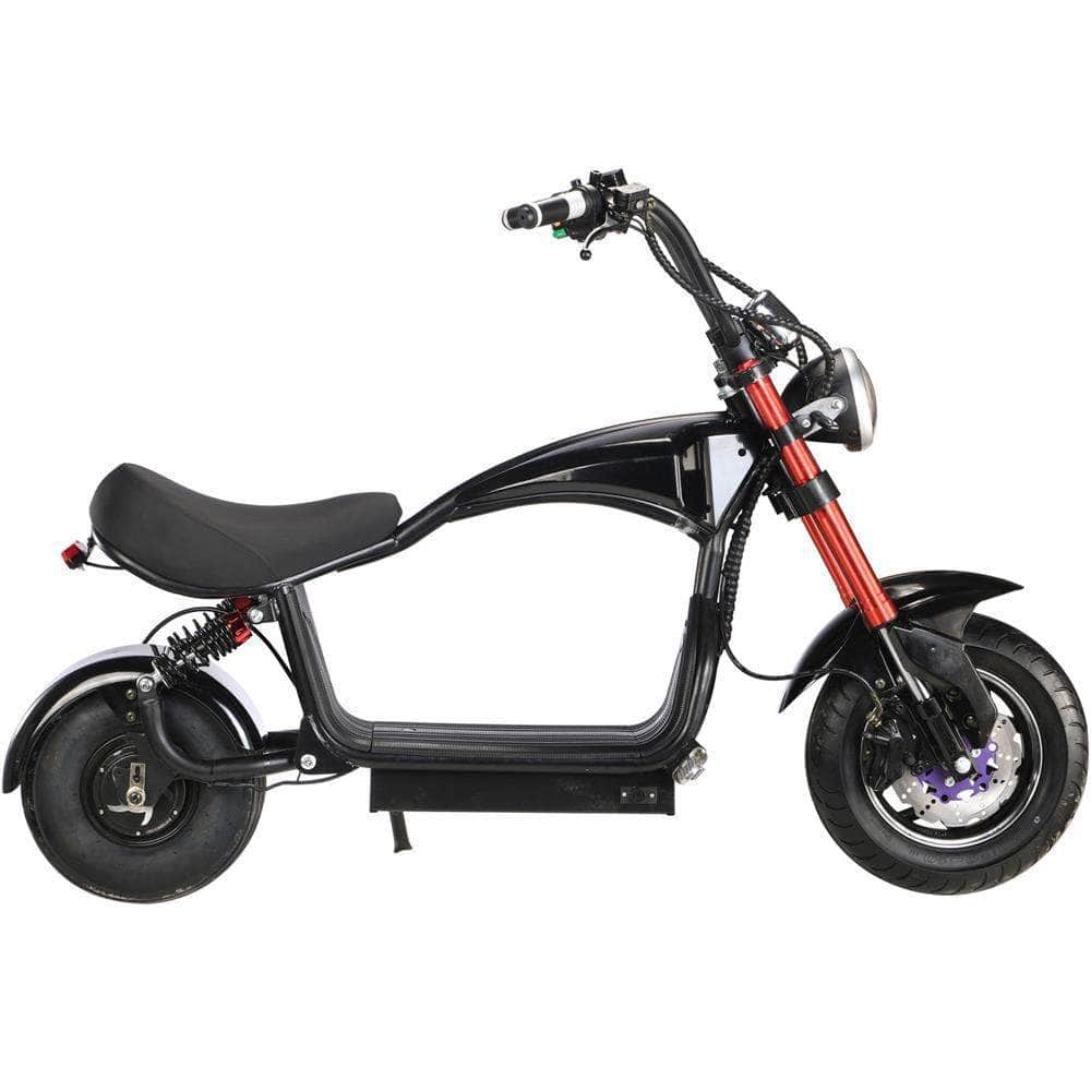 MotoTec Mini Lowboy 48v 800w Electric Scooter - full hydraulic brakes, fat tires