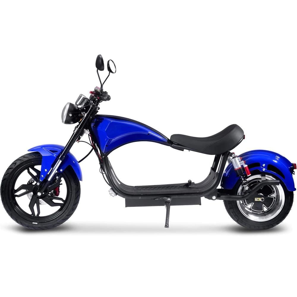 MotoTec Raven 60v 30ah 2500w Lithium Electric Scooter - hub motor (brushless), dual hydraulic brakes