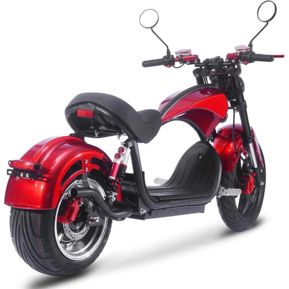 MotoTec Raven 60v 30ah 2500w Lithium Electric Scooter - hub motor (brushless), dual hydraulic brakes