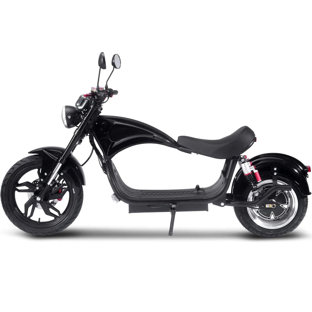 MotoTec Raven 60v 30ah 2500w Lithium Electric Scooter - hub motor (brushless), dual hydraulic brakes