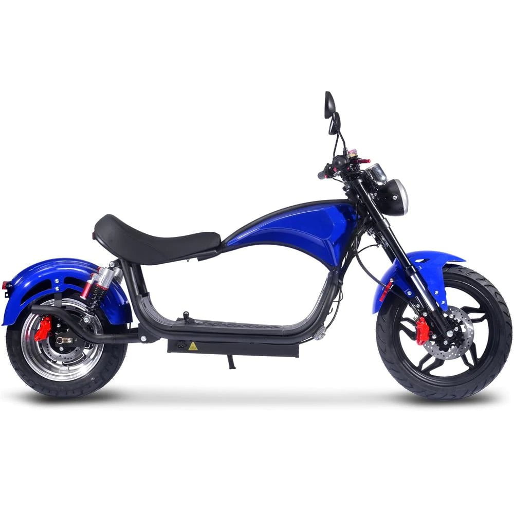 MotoTec Raven 60v 30ah 2500w Lithium Electric Scooter - hub motor (brushless), dual hydraulic brakes