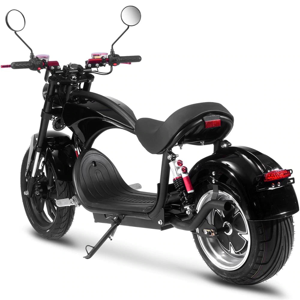 MotoTec Raven 60v 30ah 2500w Lithium Electric Scooter - hub motor (brushless), dual hydraulic brakes