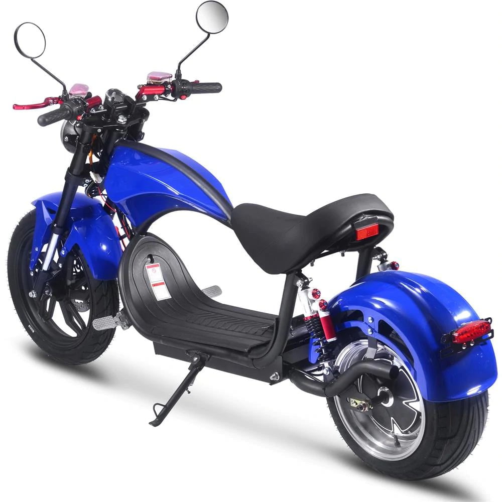 MotoTec Raven 60v 30ah 2500w Lithium Electric Scooter - hub motor (brushless), dual hydraulic brakes