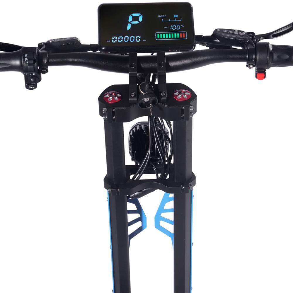 MOTOTEC Switchblade 60v 4000w Foldable Lithium Electric Scooter - removable seat, full suspension