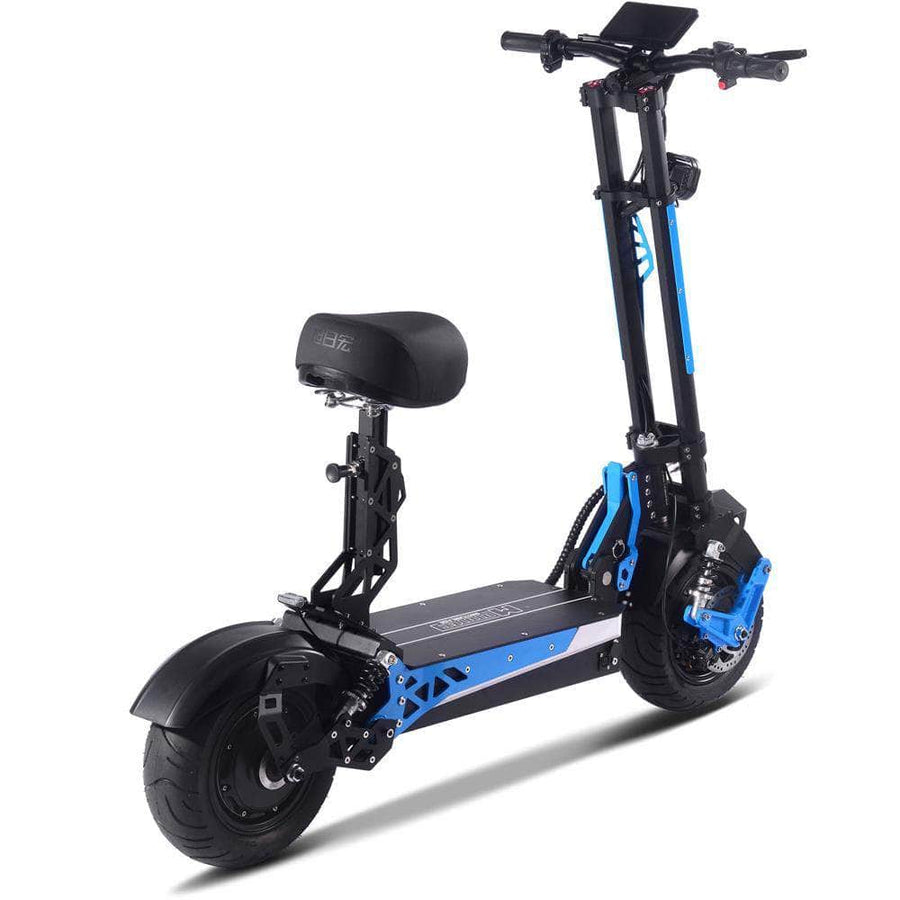 MOTOTEC Switchblade 60v 4000w Foldable Lithium Electric Scooter - removable seat, full suspension