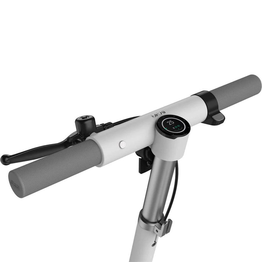 Okai Neon 36v 250w Lithium Electric Scooter White - removable battery p0ack, front hub motor, cruise control, 3 speeds