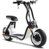 Mototec Electric Scooter White MOTOTEC Diablo 48v 1000w Lithium Fat Tire Electric Scooter - rear hub motor, large street tires
