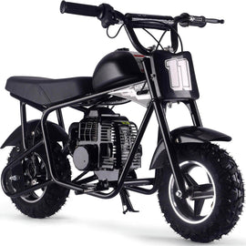 MotoTec Gas Powered Black MotoTec Urchin 49cc 2-Stroke Kids Gas Mini Bike