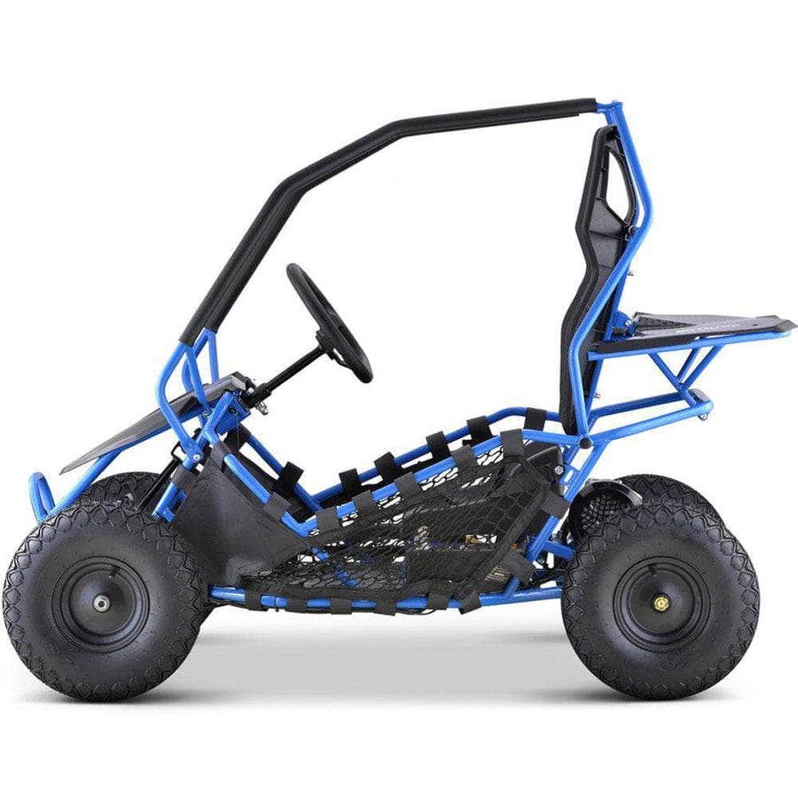 Mototec Go Kart Blue MotoTec Maverick Go Kart 36v 1000w