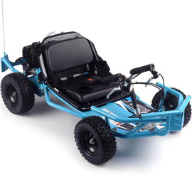Mototec Go Kart Blue MotoTec Sandman Kids Gas Powered 2-stroke 52cc Go Kart